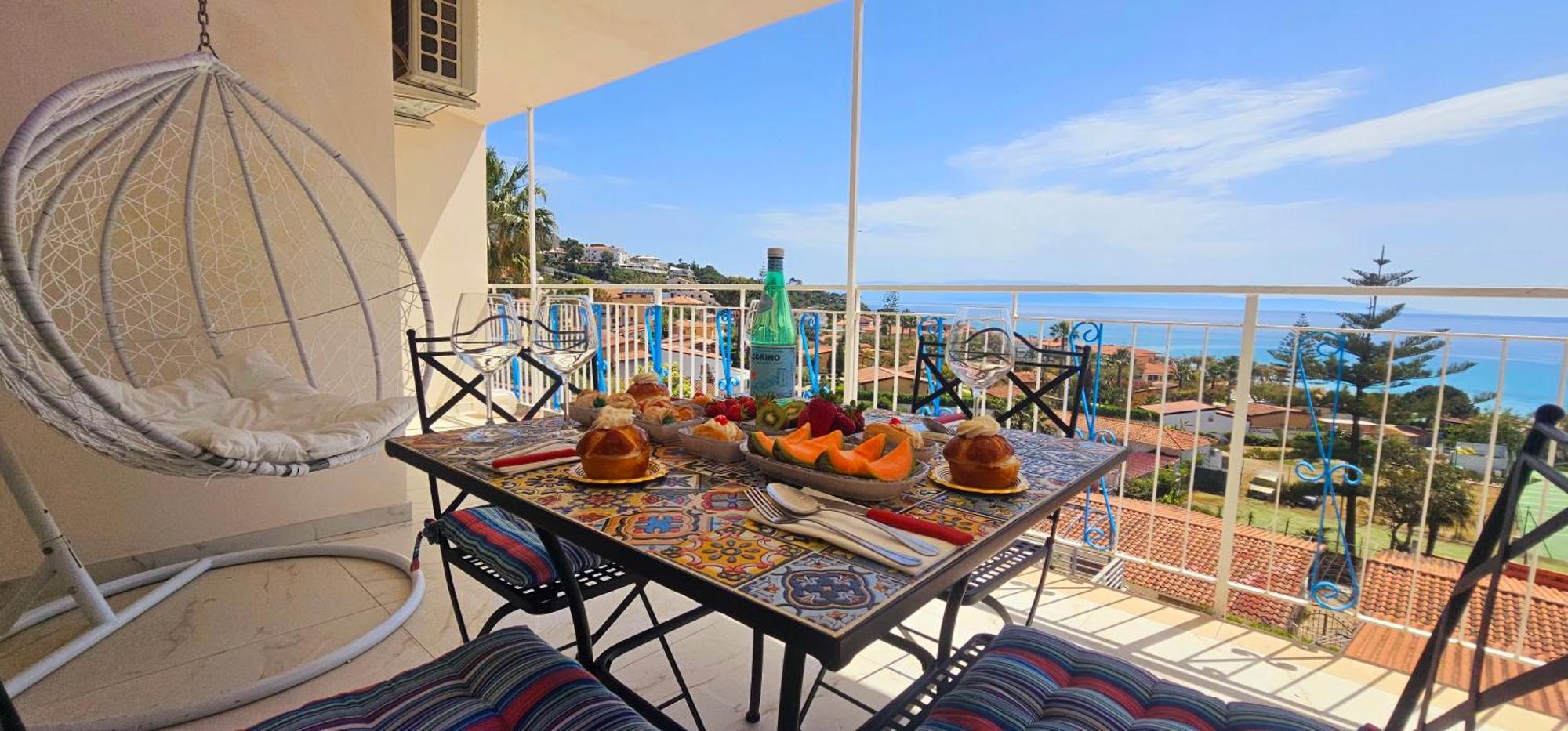 Ninfa Sul Mare Apartments 50 M E T R I Dal Mare Best Breakfast And Free Parking Capo Vaticano Bagian luar foto